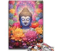Puzzles Bouddha colorés pour Adultes 2000 Puzzles, Aide Le Cerveau à exercer des Jouets addictifs pour cultiver la Patience et l'interaction Parent-Enfant (70x100cm)
