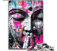 Puzzles Bouddha Fantastique pour Adultes 2000 Pièces, Jouets Éducatifs et Anti-Stress, Liste de Souhaits avec Père Noël (70x100cm)