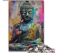 Puzzles Bouddha Graffiti 2000 pièces pour Adultes, stimulent Le Cerveau, stimulent la Patience, stimulent la Patience, défi Unique 70x100cm