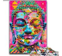Puzzles Bouddha Graffiti pour Adultes et Adolescents, 2000 pièces, à partir de 14 Ans, décoration Murale, Cadeaux d'anniversaire et Cadeaux Uniques (70x100cm)