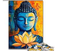 Puzzles Bouddha Lotus pour Adolescents 1000 Puzzles, Staycation Kill Time, Chaque pièce est Unique - Jeu Familial Stimulant et Amusant (26x38cm)