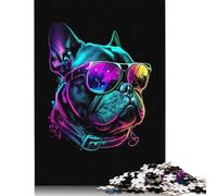 Puzzles Bouledogue Français 1000 pièces pour Adultes | | Puzzles pour Adultes, Jeux de société, Cadeaux, Jeux intellectuels, 1000 pièces (75 x 50 cm)