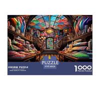 Puzzles Boutique de Bonbons de Fantasy De 1000 Pièces pour Adultes,Rétro onirique Un Jeu De Dexérité Très Difficile Puzzle Éducatif Et Stimulant l'art De La Décoration Moderne 38x26cm/1000pcs