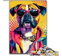 Puzzles Boxer pour Adolescents : 1000 Puzzles, pour des Vacances relaxantes et Un Moment de détente inoubliable Chaque pièce est Unique - Jeu Familial Stimulant (50 x 75 cm)