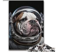 Puzzles Bulldog Astronaute pour Ados 2000 Puzzles, Séjournez pour Tuer Le Temps Chaque pièce est Unique - Jeu Familial Stimulant (70x100cm)