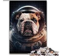 Puzzles Bulldog Astronaute pour Adultes et Adolescents, Jeu Familial Anti-Stress, défi Difficile, Superbes Cadeaux et Jouets (50x75cm)