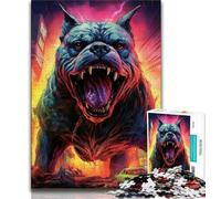 Puzzles Bulldogs mécaniques pour Adultes et Adolescents, 1 000 pièces, Jeux éducatifs, Anti-Stress, liste de souhaits avec Père Noël (38x26cm)