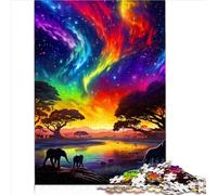 Puzzles Cadeaux Jouets Puzzle Adulte 1000 rivière Merveilleuse Puzzle en Carton pour Adultes Enfants Puzzle Jeu Pratique-décoration familiale 1000 pièces (26x38 cm)