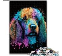 Puzzles Caniche colorés de 1000 pièces pour Adultes et Adolescents, Jeux Amusants Chaque pièce est Unique - Jeu Familial Stimulant 50x75cm