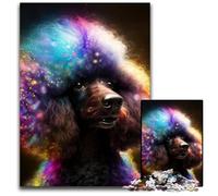Puzzles Caniche Fantastique pour Puzzles 1000 Pièces, Cadeau Défi Cérébral, Activité Éducative pour Adolescents 50x75cm/19,68x29,52 Pouces