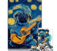 Puzzles Carlin Jouant de la Guitare 1000 pièces pour Adolescents, Jeu Stimulant et décoration Murale familiale, Cadeaux d'anniversaire et de Noël Uniques 38x26cm