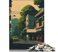 Puzzles carrés créatifs Chandigarh Pixel Art 500 pièces pour Adultes et Puzzles en Bois, Jeu Stimulant 500 pièces (52 x 38 cm)