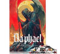 Puzzles carrés créatifs de 1 000 pièces de l'archange Raphaël pour Adultes, Puzzles en Bois, Jeux de défi Uniques, 1 000 pièces (75 x 50 cm)