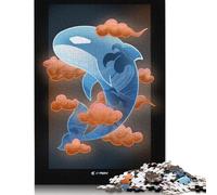 Puzzles carrés de 1 000 pièces représentant Un Orque Spirituel pour Adultes et Puzzles en Papier, activité familiale, 38 x 26 cm/1 000 pièces