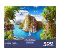 Puzzles carrés en Bois de 500 pièces pour Adultes, Merveilles Naturelles, activité familiale (500 pièces, 52 x 38 cm)