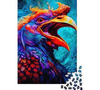 Puzzles carrés en Bois pour Adultes, 500 pièces, Phénix (52 x 38 cm), activité familiale.