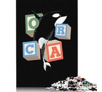 Puzzles carrés Orcas Cubes 500 pièces pour Adultes et Puzzles en Bois Jeu éducatif 500 pièces (52 x 38 cm)