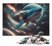 Puzzles carrés Space Wheel de 1000 pièces, pour Adultes et Jeux de Puzzle en Bois, 1000 pièces (75 x 50 cm)