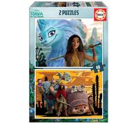 Puzzles Cartón Disney 2x48 RAYA ET LE DERNIER DRAGON