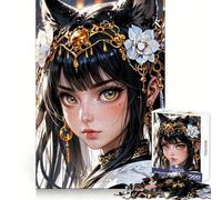 Puzzles Célestes Nekomata Impératrice pour Adolescents 1000 Pièces Stimulant Le Cerveau,Loisirs,Évasion,Solide,Chic,Cadeau de Noël (38x26cm)