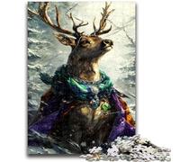 Puzzles Cerf Magique pour Adultes 1000 pièces, Jouets de Divertissement Familial Idéal comme Cadeau pour Toute la Famille 26x38cm