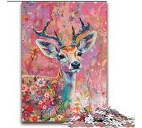 Puzzles Cerfs Fantastiques 2000 Pièces pour Adolescents, Jouets de Divertissement Familial Idéal comme Cadeau pour Toute la Famille (70x100cm)