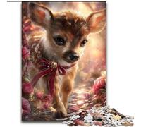 Puzzles Cerfs Fantastiques pour Adolescents 1000 Pièces, Jeux Éducatifs Décoration d'Intérieur Convient pour Décoration de Bureau (26x38cm)