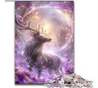 Puzzles Cerfs Fantastiques pour Adolescents, Puzzle 1000 pièces, Jouets Éducatifs, Jeux Anti-Stress, Cadeaux d'anniversaire Uniques (50x75cm)