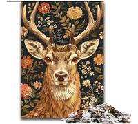 Puzzles Cerfs Fantastiques pour Adultes 1000 Pièces, Anti-Stress, Défi Difficile pour la Décoration de la Maison pour 14+ (Taille 50x75cm)