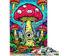 Puzzles Champignons Psychédéliques 1000 Pièces pour Adultes Jouets Éducatifs Jeux Familiaux Cadeaux d'anniversaire Festival 1000pcs (75x50cm)