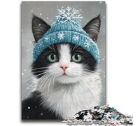 Puzzles Chat Écharpe pour Adultes 2000, Jeu Éducatif Difficile à Compléter, Amusant et Humoristique pour Anniversaire (70X100cm)