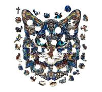 Puzzles Chat pour Adultes Décoration Chat en Bois Amusante