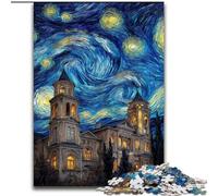 Puzzles Château du Ciel Nocturne pour Adolescents, pour 14 Ans et Plus, Jeux Amusants, Activités Amusantes à la Maison, Cadeaux d'anniversaire, Cadeaux de Voyage (50x75cm)