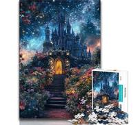 Puzzles Château Fantastique pour Adolescents 1000 Puzzles, pour Jeu Éducatif Défi Jouet Décoration Intérieure Unique et Cadeaux (38x26cm)
