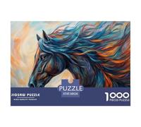 Puzzles Cheval aux Cheveux emportés par Le Vent, étanche, 1000 pièces, Cadeaux, Jeux éducatifs impossibles