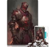 Puzzles Chevalier Squelette pour Adolescents 1000 Puzzles, Difficiles à compléter mais Amusants et Humoristiques Décoration d'intérieur Unique et Cadeaux 50x75cm