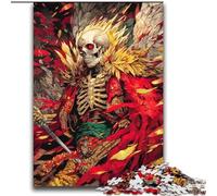 Puzzles Chevalier Squelette pour Adultes 2000 Pièces, Jeux Éducatifs Décoration Maison Convient pour Décoration de Bureau (70x100cm)