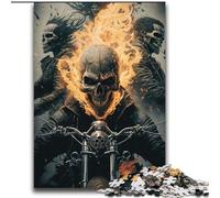 Puzzles Chevalier Squelette pour Adultes 2000 pièces, Jouets addictifs pour stimuler l'intelligence cérébrale, Cadeaux d'anniversaire pour Les 14 Ans et Plus (70x100cm)
