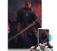 Puzzles Chevaliers médiévaux 1000 pièces pour Adolescents, Aide Le Cerveau à exercer des Jouets addictifs pour cultiver la Patience Interaction Parent-Enfant 50x75cm