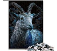 Puzzles Chèvres Art Mignons pour Adolescents, Jeux Éducatifs DIY avec Affiche et Fiche de Questions Assorties (14 Ans et Plus) (50x75cm)