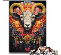 Puzzles Chèvres colorées pour Adolescents 2000 pièces, Art intéressant, réduction du Stress, liste de souhaits avec Père Noël pour Les 14 Ans (70x100cm)