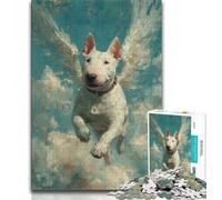 Puzzles Chien avec Ailes 1000 Pièces Puzzles pour Adultes Cadeaux est idéal comme Cadeau pour Toute la Famille Convient pour Et 14 (50x75cm)