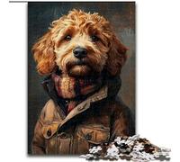 Puzzles Chien Mode 1000 Pièces pour Adolescents, Jeu Familial Anti-Stress, Défi Difficile, Cadeaux pour Amis et Famille (26x38cm)