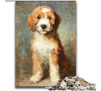 Puzzles Chien Mode 2000 Pièces pour Adolescents, Jouet Éducatif Intellectuel Décompressant pour Anniversaire, Noël (70x100cm)