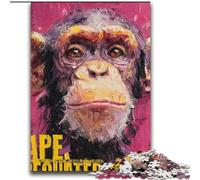 Puzzles Chimpanzés pour Adultes et Adolescents 2000 pièces, stimulent Le Cerveau, stimulent la Patience, stimulent l'imagination et stimulent la créativité (70x100cm)