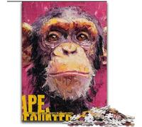 Puzzles Chimpanzés pour Adultes et Adolescents, Jeu éducatif et Stimulant pour Les Anniversaires et Noël (50x75cm)