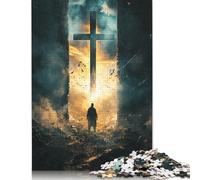 Puzzles chrétiens de Jésus pour adultes, puzzles de 1000 pièces pour adultes, puzzle en papier drôle, jeu de décompression 1000 pièces (38x26 cm)