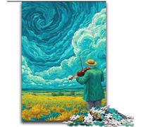 Puzzles Ciel étoilé et Champs de tournesols pour Adolescents 2000 Puzzles, défi d'intelligence cérébrale, Jouets addictifs, Cadeaux d'anniversaire pour Les 14 Ans et Plus (70x100cm)