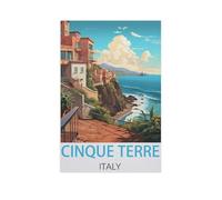 Puzzles，Cinque Terre, Italie，1000 Pièces Jigsaw Puzzle Éducatif Intellectuel Décompression Fun Famille Jeu/Vacances Noël（75x50cm）-AK71