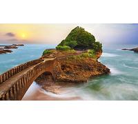 Puzzles Classiques 1000 Pieces Biarritz Ponts Mer France Falaise 75 * 50Cm